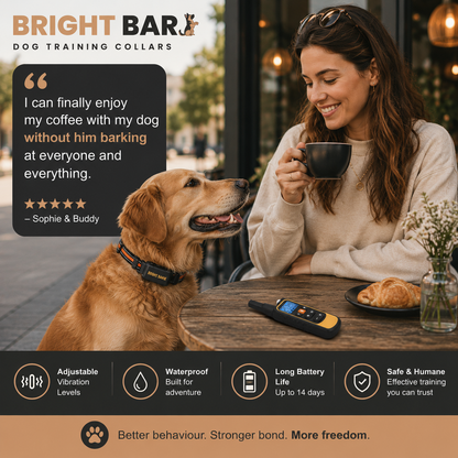 Bright Bark Dog Training Collar- 70% EOFY SALE NOW LIVE