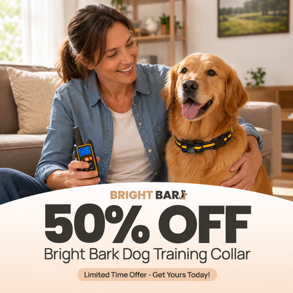 Bright Bark Dog Training Collar- 50% SALE NOW LIVE