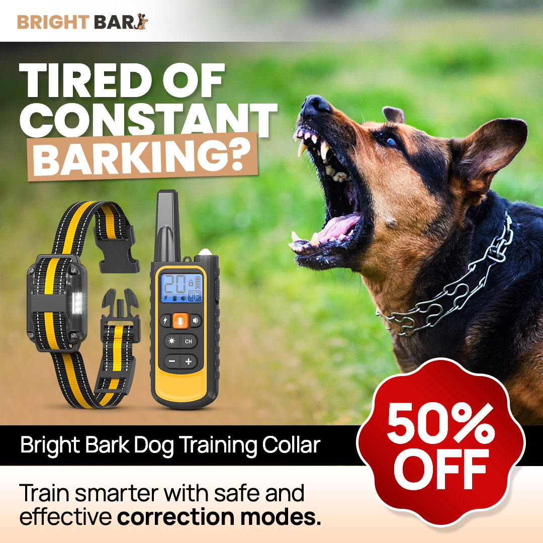 Bright Bark Dog Training Collar- 50% SALE NOW LIVE